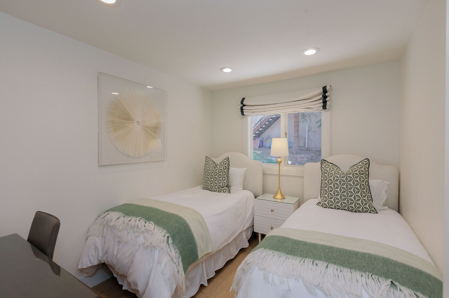 Lower-level bedroom retreat